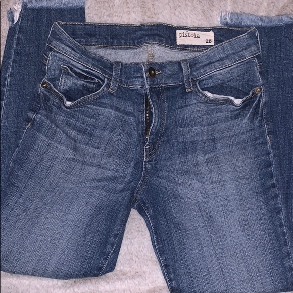 NWOT PISTOLA RAW HEM CROPPED JEANS 💥 - Picture 2 of 4